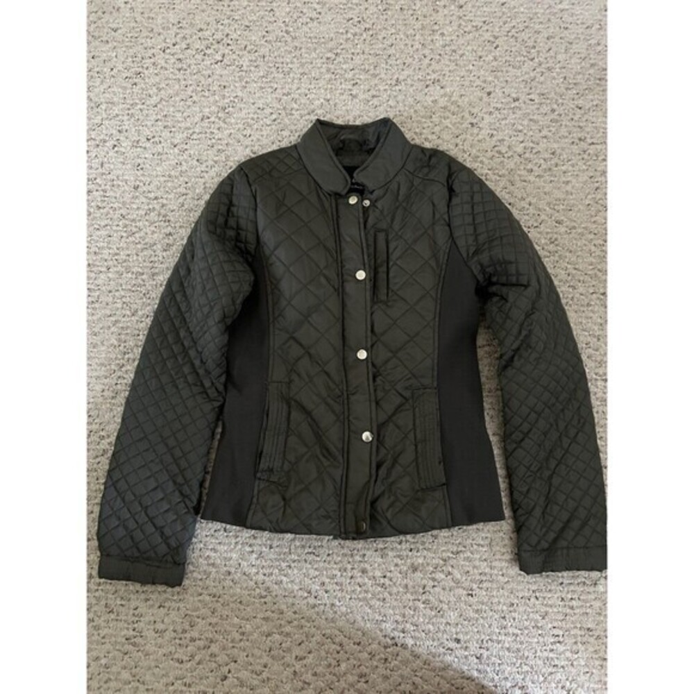 Me Jane Quilted Green‎ Jacket Medium
